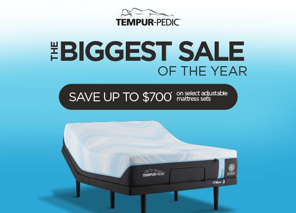 Tempur-pedic The Biggest Sale of the year - save up to $700
